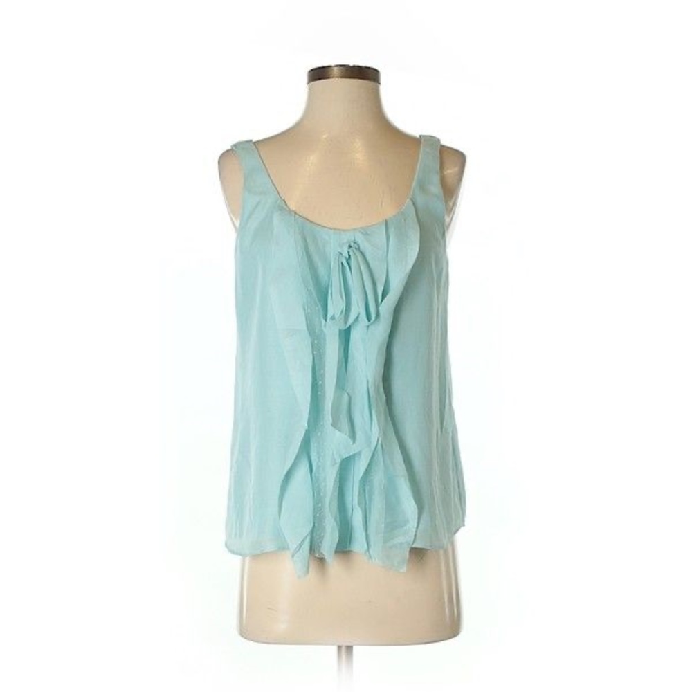 NWT Loft light blue sleeveless blouse L